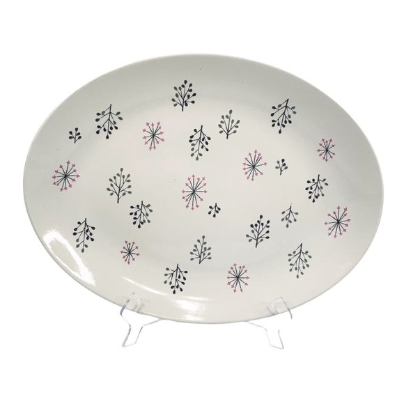 Vintage Franciscan Ware Echo 16" Oval Serving Platter Gladding McBean Atomic MCM - Picture 9 of 9